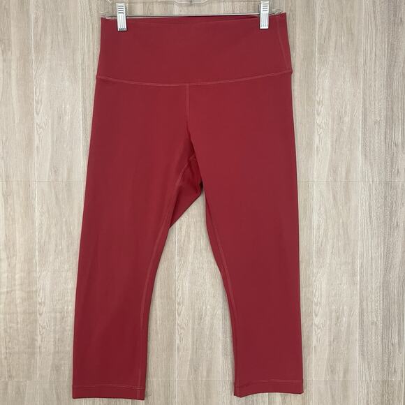 Lululemon Align High-Rise Pant Size 10 Women Pomegranate Yoga Soft Workout Capri - Picture 13 of 13